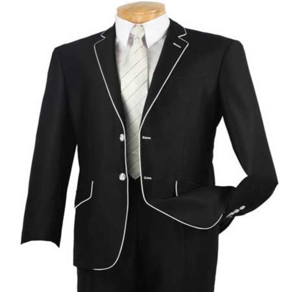 Western Suit - Cowboy Tuxedo With Trim Collar - Slim Fitted...